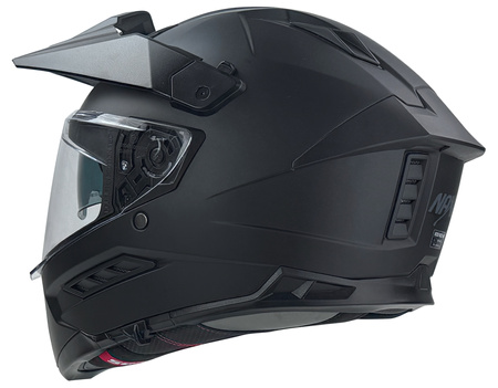 KASK CROSS ENDURO NAXA CZARNY ODPINANY DASZEK ROZMIAR XXL 