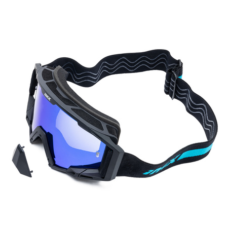 GOGLE IMX SAND CROSS ENDURO OFF ROAD CZARNO-NIEBIESKIE