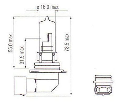 Żarówka can am HB3 outlander renegade Commander Maverick 800 1000 niebieska 415129249