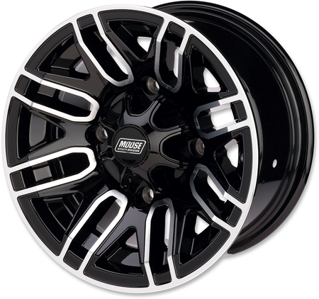 KOMPLET FELG MOOSE RACING 12X8 4/110 4+4 YAMAHA HONDA KAWASAKI SUZUKI CZARNE