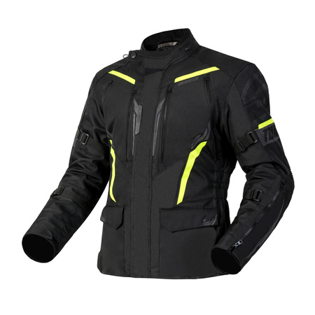 KURTKA TEKSTYLNA OZONE TOUR III BLACK/FLUO YELLOW 7XL