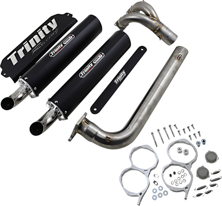 TRINITY RACING STAGE 5 UKŁAD WYDECHOWY TŁUMIK  TR-4174D-BK  POLARIS RZR PRO XP 1000 TURBO
