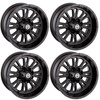 KOMPLET FELG MOOSE RACING 12X7 4/156 4+3 POLARIS CZARNE