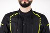 KURTKA TEKSTYLNA OZONE TOUR II BLACK/FLUO YELLOW S