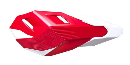 RACETECH PLASTIKI ZAMIENNE DO OSŁON RĄK (HANDBARÓW) HP3 KOLOR CZERWONY BIAŁY
