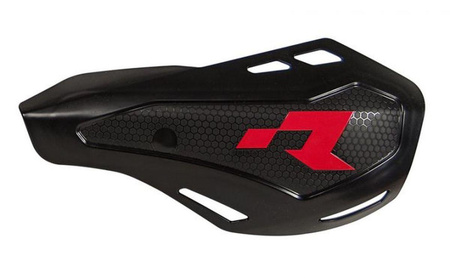 RACETECH 2022/04 OSŁONY RĄK (HANDBARY) HP1 KOLOR CZARNY (Z MOCOWANIAMI Z OSŁONAMI POMP SPRZĘGŁA I HAMULCA NISSIN)
