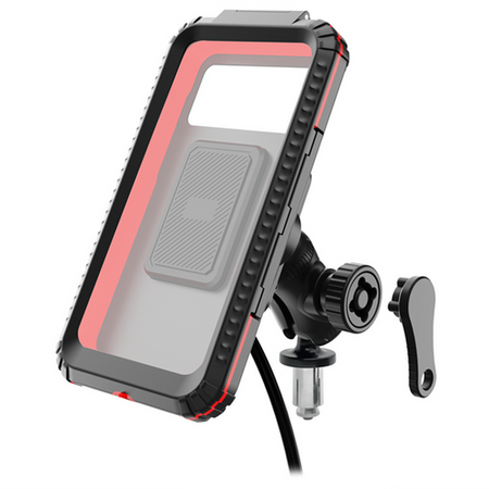 MOTOCYKLOWY UCHWYT NA TELEFON MC42-03 Z ŁADOWANIEM INDUKCYJNYM