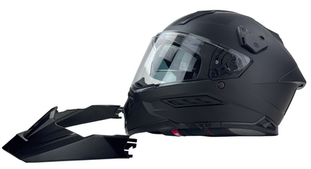 KASK CROSS ENDURO NAXA CZARNY ODPINANY DASZEK ROZMIAR XXL 