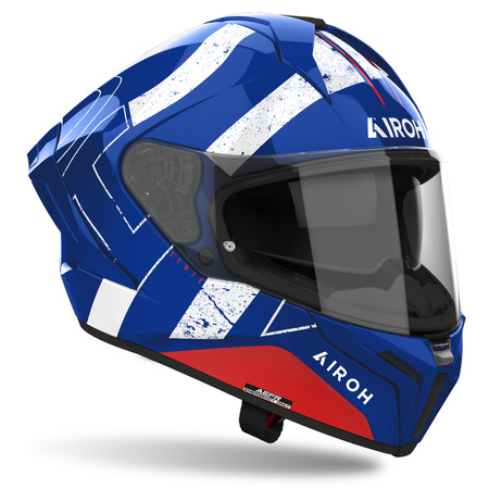 KASK AIROH MATRYX SCOPE BLUE/RED GLOSS L