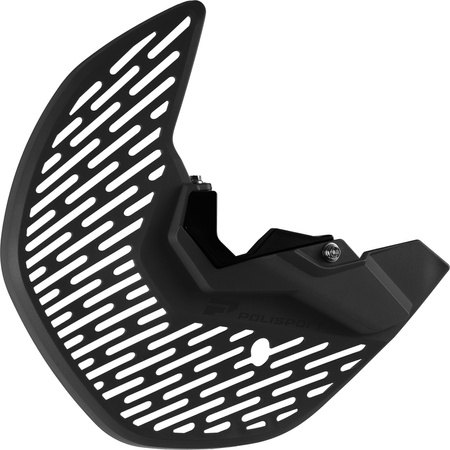 POLISPORT OSŁONA TARCZY HAMULCOWEJ PRZÓD (Z OSŁONĄ DOLNEJ CZĘŚCI AMORTYZATORA W ZESTAWIE KOMPLET NA OBIE STRONY) KAWASAKI KX 250F '21-'23; KX 450F '19-'12 KOLOR CZARNY