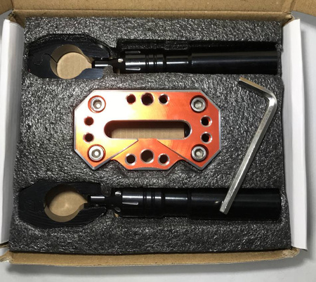 POPRZECZKA KIEROWNICY ATV ALUMINIOWA REGULOWANA CZARNO NIEBIESKA