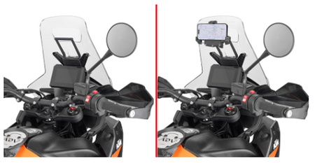 KAPPA 2023/10 POPRZECZKA DO ZAMONTOWANIA TOREB I MOCOWAŃ GPS / SMARTPHONE KTM 890 ADVENTURE '23,