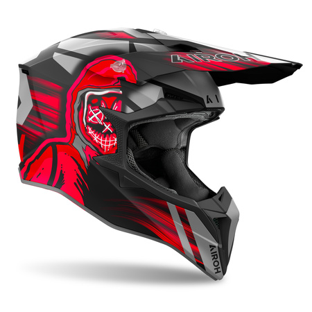 KASK AIROH WRAAAP CYBER RED MATT XL