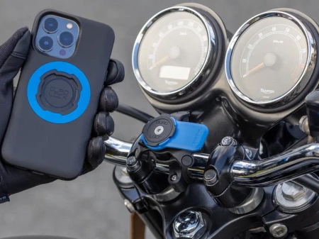 ETUI POKROWIEC TELEFON IPHONE QUAD LOCK® MAG - IPHONE 15 PRO CZARNY PIERŚCIEŃ