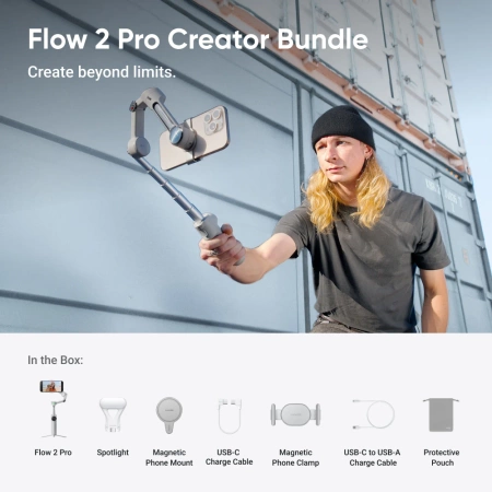 Insta360 Flow 2 Pro Creator Bundle (biały)