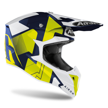 KASK AIROH WRAAP RAZE BLUE GLOSS S