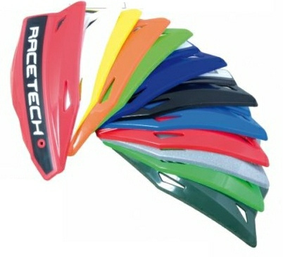 RACETECH PLASTIKI ZAMIENNE DO OSŁON RĄK (HANDBARÓW) VERTIGO / ALU / ATV KOLOR ZIELONY NAVY GREEN - WYPRZEDAŻ