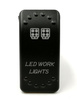 WŁĄCZNIK ŚWIATEŁ LED WORK LIGHTS POJAZDY UTV NIEBIESKIE PODŚWIETLENIE