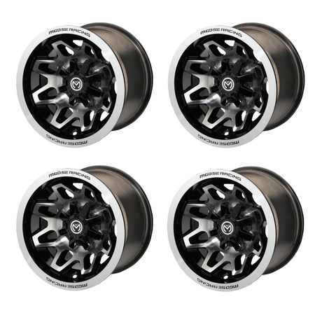 KOMPLET FELG MOOSE RACING 14X7 4/110 5+2 YAMAHA SUZUKI HONDA KAWASAKI