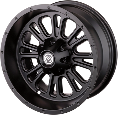 KOMPLET FELG MOOSE RACING 14X7 4/156 4+3 POLARIS CZARNE