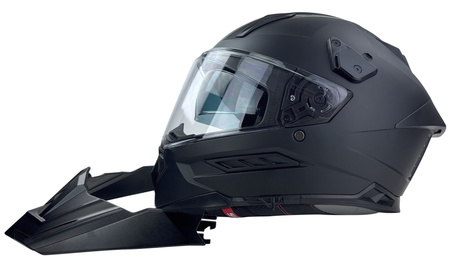 KASK CROSS ENDURO NAXA CZARNY ODPINANY DASZEK ROZMIAR XXL 