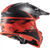 KASK CROSS ENDURO LS2 FAST EVO CZARNO CZERWONY L