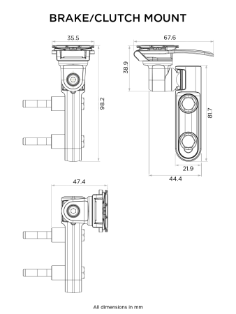 PODSTAWA MONTOWANA W OBEJMIE POMPY HAMULCA/SPRZĘGŁA QUAD LOCK®