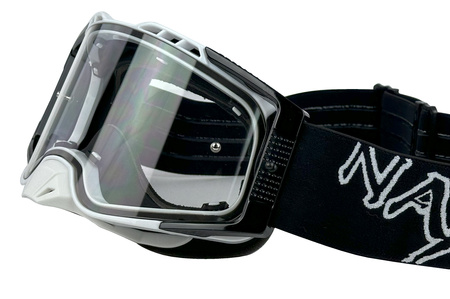 GOGLE ANTI-FOG PREMIUM D NAXA BIAŁE