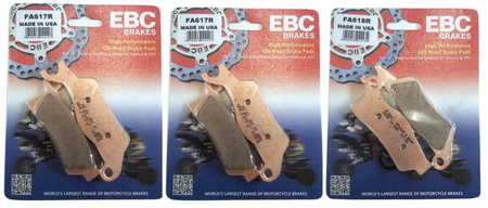 KLOCKI HAMULCOWE EBC Can-Am RENEGADE 800 500 OUTLANDER 570  650 800 CAŁY QUAD KPL