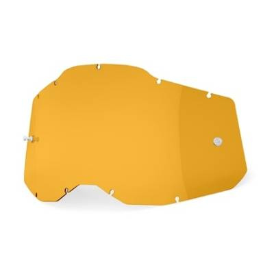 100 PROCENT (2022) RC2/AC2/ST2 REPLACEMENT LENS - PERSIMMON - SZYBA/SZYBKA DO GOGLI POJEDYŃCZA RACECRAFT 2/ ACCURI 2/ STRATA 2 KOLOR ZŁOTY STARY KOD 51008-105-01