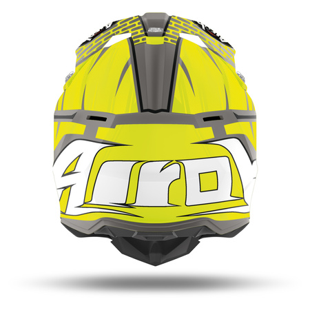 KASK CROSS ENDURO AIROH WRAAP ŻÓŁTO-SZARY XL
