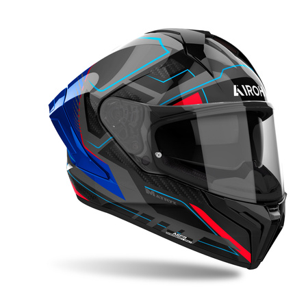 KASK AIROH MATRYX ROCKET BLUE/RED GLOSS XL