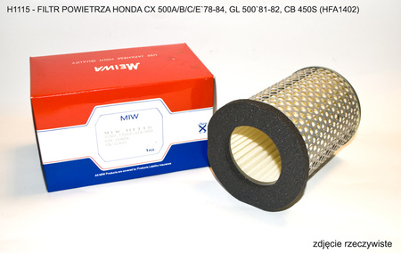 MIW (MEIWA) FILTR POWIETRZA HONDA CX 500A/B/C/E`78-84, GL 500`81-82, CB 450S (HFA1402)