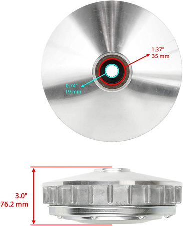WARIATOR YAMAHA KODIAK GRIZZLY 550 700 3B4-17606-00-00, 5B4-17606-00-00