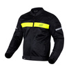 KURTKA TEKSTYLNA OZONE DART BLACK/FLUO YELLOW 7XL