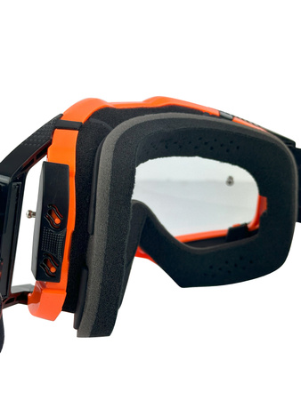 GOGLE PREMIUM NAXA E POMARAŃCZOWE FLUO