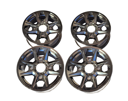 KOMPLET FELG POLARIS SPORTSMAN 1000 S 14" OEM BEZ KAPSLI 2 PRZODY 2 TYŁY 2020-2023 DEMO