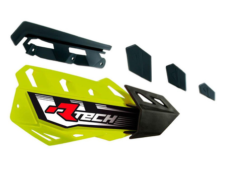 RACETECH PLASTIKI ZAMIENNE DO OSŁON RĄK (HANDBARÓW) FLX / ALU / ATV ŻÓŁTE NEON