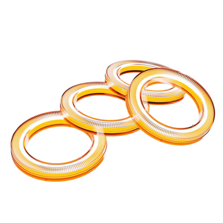 KOMPLET RINGÓW RINGI RJWC 4 SZTUKI NEUTRIONO 2 HALO KOLOR POMARAŃCZOWY