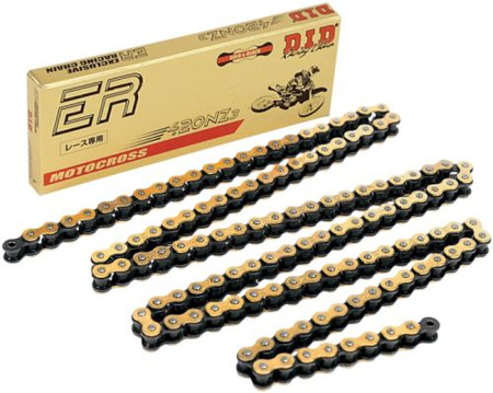 DID 420NZ3G&B-128 ŁAŃCUCH ZŁOTY (128 OGNIW) BEZ O-RINGÓW (OTWARTY + ZAPINKA)