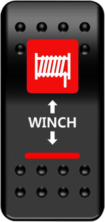 PRZEŁĄCZNIK RKR DO WCIĄGARKI - CZERWONY