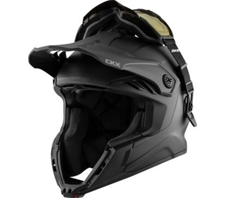 KASK CROSS ENDURO CKX TITAN AIRFLOW CZARNY Z GOGLAMI ROZMIAR L