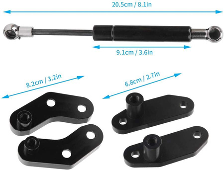 SIŁOWNIK DRZWI CAN-AM MAVERICK X3 KOLOR CZARNY