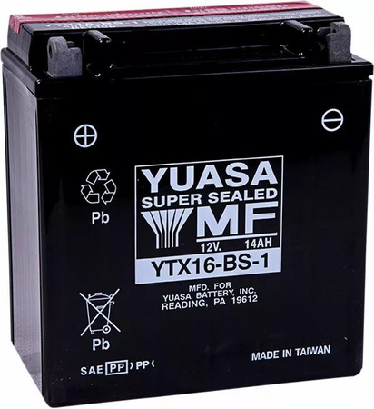AKUMULATOR AGM BEZOBSŁUGOWY YTX16-BS-1 DO QUADA I MOTOCYKLA