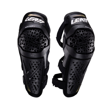 LEATT (NOWOŚĆ 2024) NAKOLANNIKI OCHRANIACZE KOLAN DUAL AXIS PRO KNEE AND SHIN GUARD BLACK KOLOR CZARNY ROZMIAR XXL