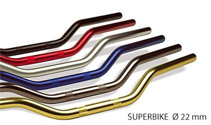 TRW LUCAS KIEROWNICA ALUMINIOWA 22MM SUPERBIKE KOLOR TYTANOWY- STARY KOD MCL106A