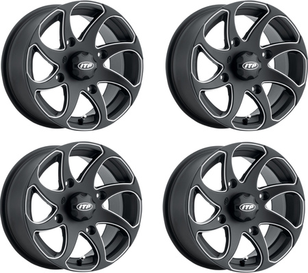 KOMPLET FELG ITP TWISTER 14X7 4/136 5+2 CAN-AM KAWASAKI