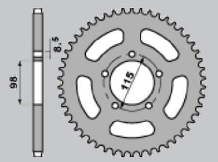GROSSKOPF PROMOCJA ZĘBATKA TYLNA 893 50 KOLOR