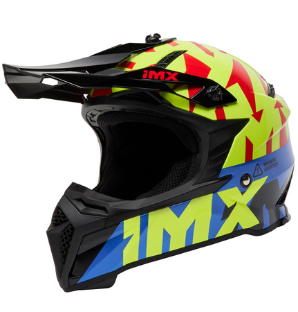 KASK IMX FMX-02 BLACK/FLUO YELLOW/BLUE/FLUO RED GLOSS GRAPHIC M