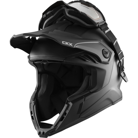 KASK CROSS ENDURO CKX TITAN CZARNY Z GOGLAMI ROZMIAR M